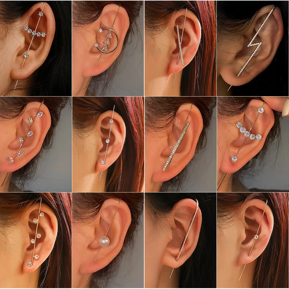 Earrings - Neue temperamentvolle, mit Zirkonia besetzte, personalisierte,