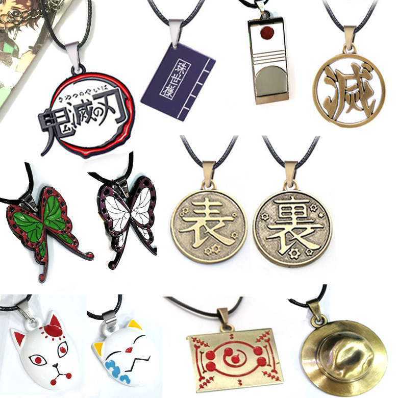 Anime Pendant Necklace - Dämon Slayer Anime Anhänger Halskette Kimetsu