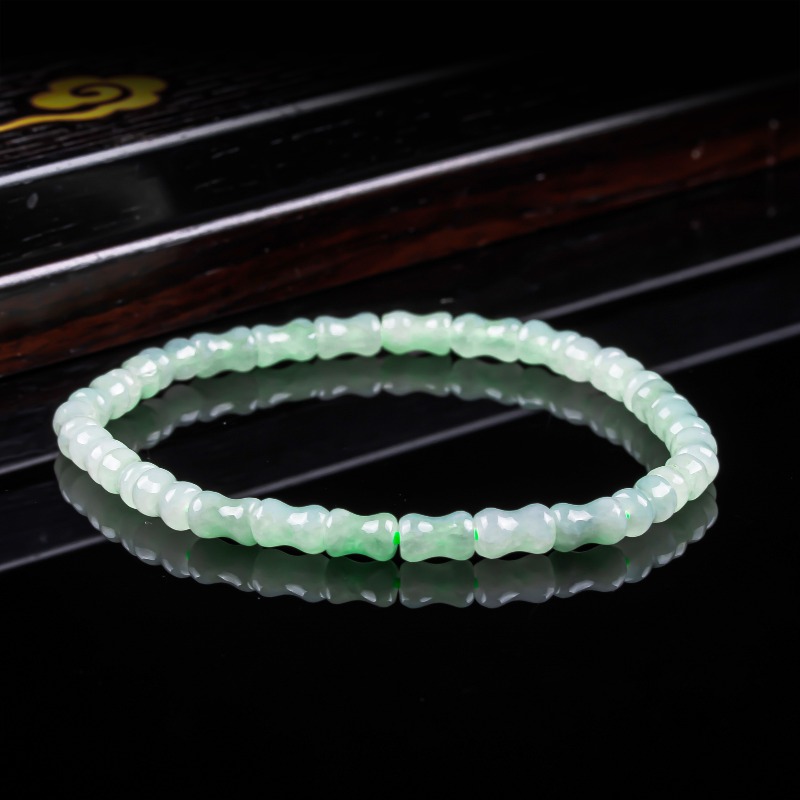 Bracelets - Neues Echtes Natürliches Jade-Bambus-Armband und -Halskette,