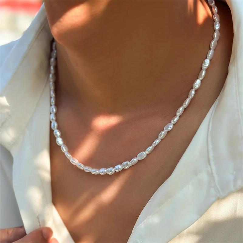 Pearl Choker Necklace Vintage - Neue Mode Einfache Imitation Perle Choker