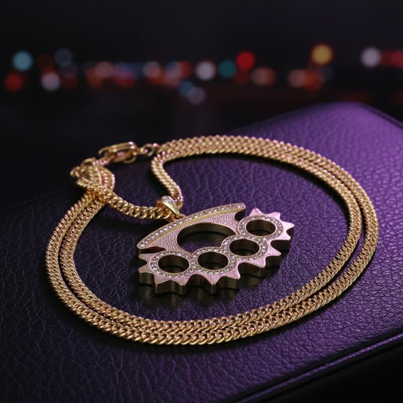 Layered Pendant Necklace Aesthetic - Y2K Punk Edelstahl-Anhänger-Halskette für Frauen 90er