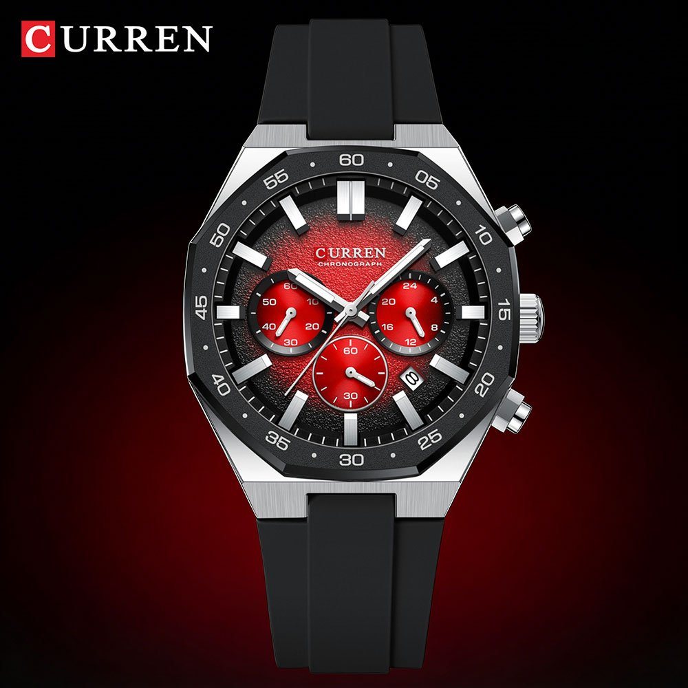 Watch Accessories - CURREN Modische Casual Herren Sportuhr Chronograph