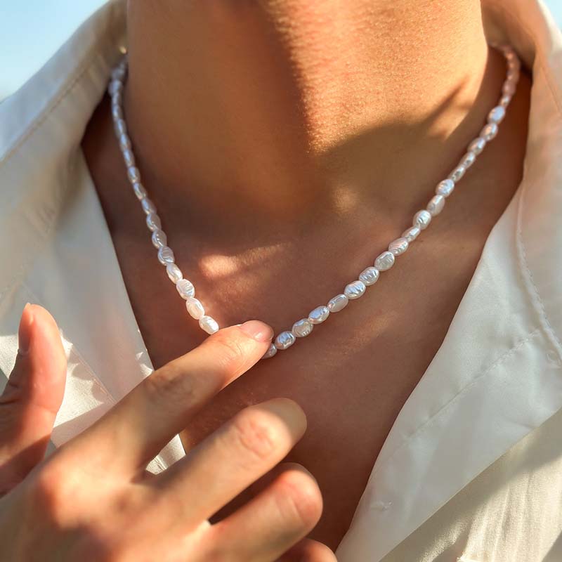 Pearl Choker Necklace Vintage - Neue Mode einfache Imitation Perle Choker