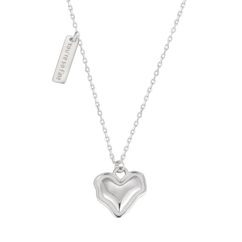 Layered Pendant Necklace Aesthetic - Bestseller-Charm-Halskette mit unregelmäßig gewelltem Rand, Herz-