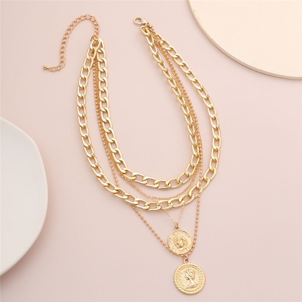 Bohemian-Stil Porträt-Anhänger – Layered Pendant Necklace Aesthetic Bewertung und Preis
