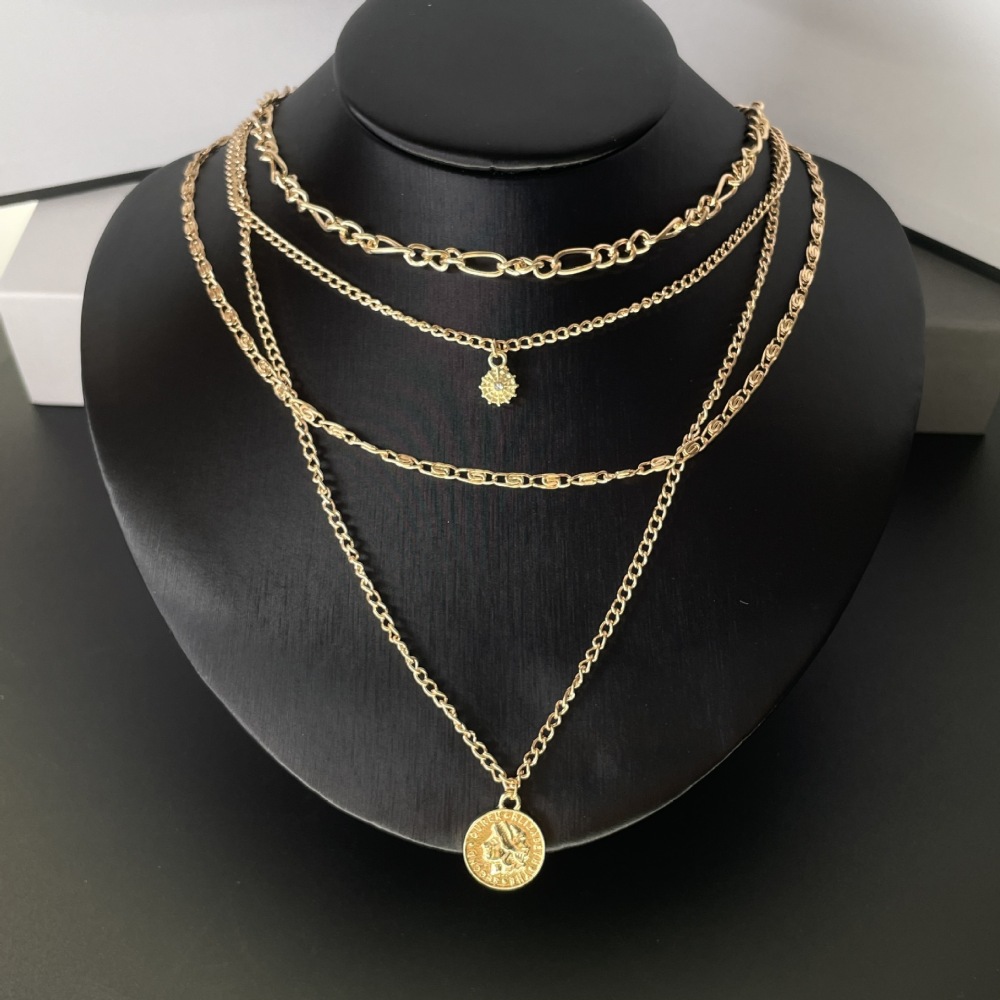 Bohemian-Stil Porträt-Anhänger – Layered Pendant Necklace Aesthetic Bewertung und Preis
