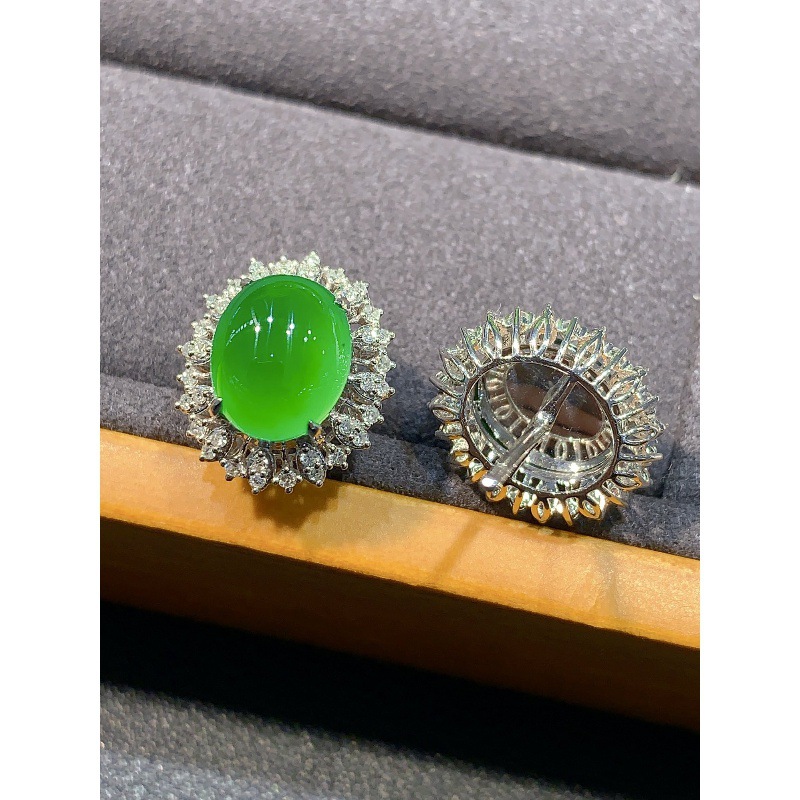 Eisartige positive Yang-Grün-J – Earrings Bewertung und Preis
