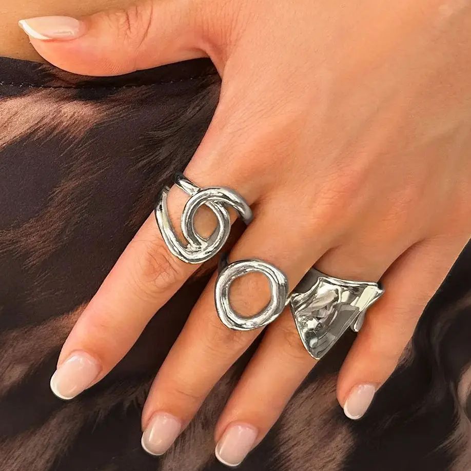 DIEZI 3 teile/satz Neue Punk M – Vintage Punk Knuckle Rings Set Bewertung und Preis