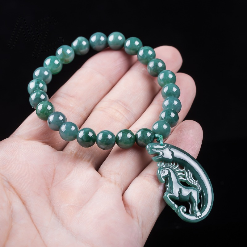 Natürliches Jadeit Blauwasser- – Bracelets Bewertung und Preis