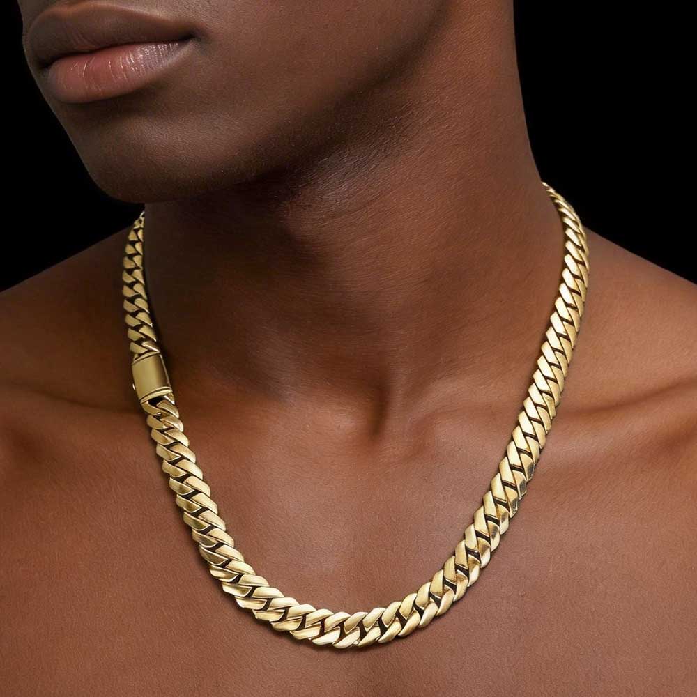 ESKEEM Hochglanzpolierte Monac – Cuban Link Chain 12Mm Bewertung und Preis