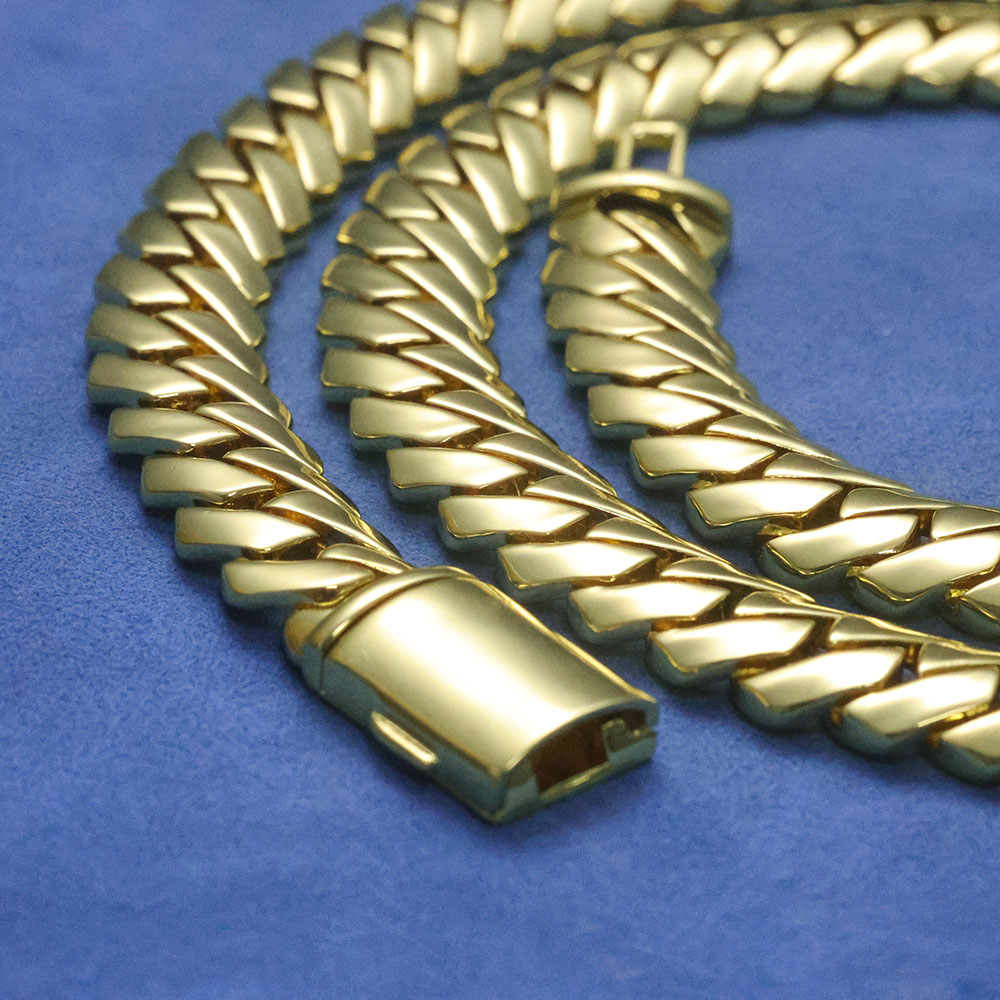 ESKEEM Hochglanzpolierte Monac – Cuban Link Chain 12Mm Bewertung und Preis