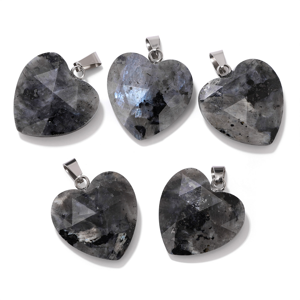 1 Stück 20mm Facettierter Herz – Crystal Pendant Necklace Natural Stone Bewertung und Preis