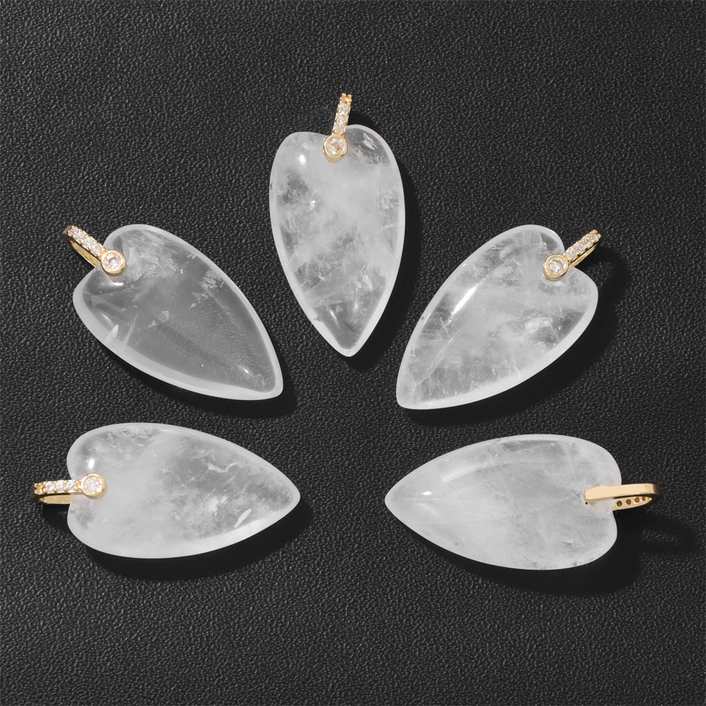2 Stück Naturstein-Herzanhänge – Crystal Pendant Necklace Natural Stone Bewertung und Preis