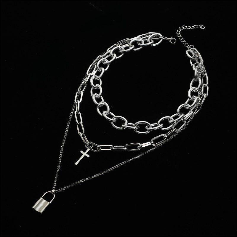 FNQUFUJ Layered Grunge ästheti – Layered Pendant Necklace Aesthetic Bewertung und Preis