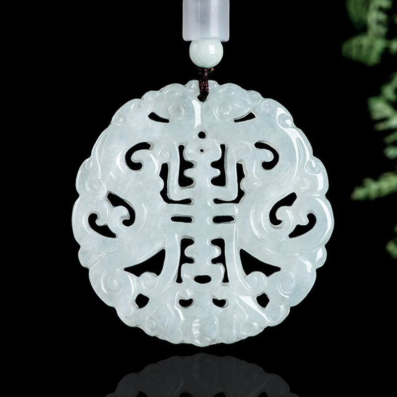 Burmesische Jadeit-Drachen-Anh – Necklaces Bewertung und Preis