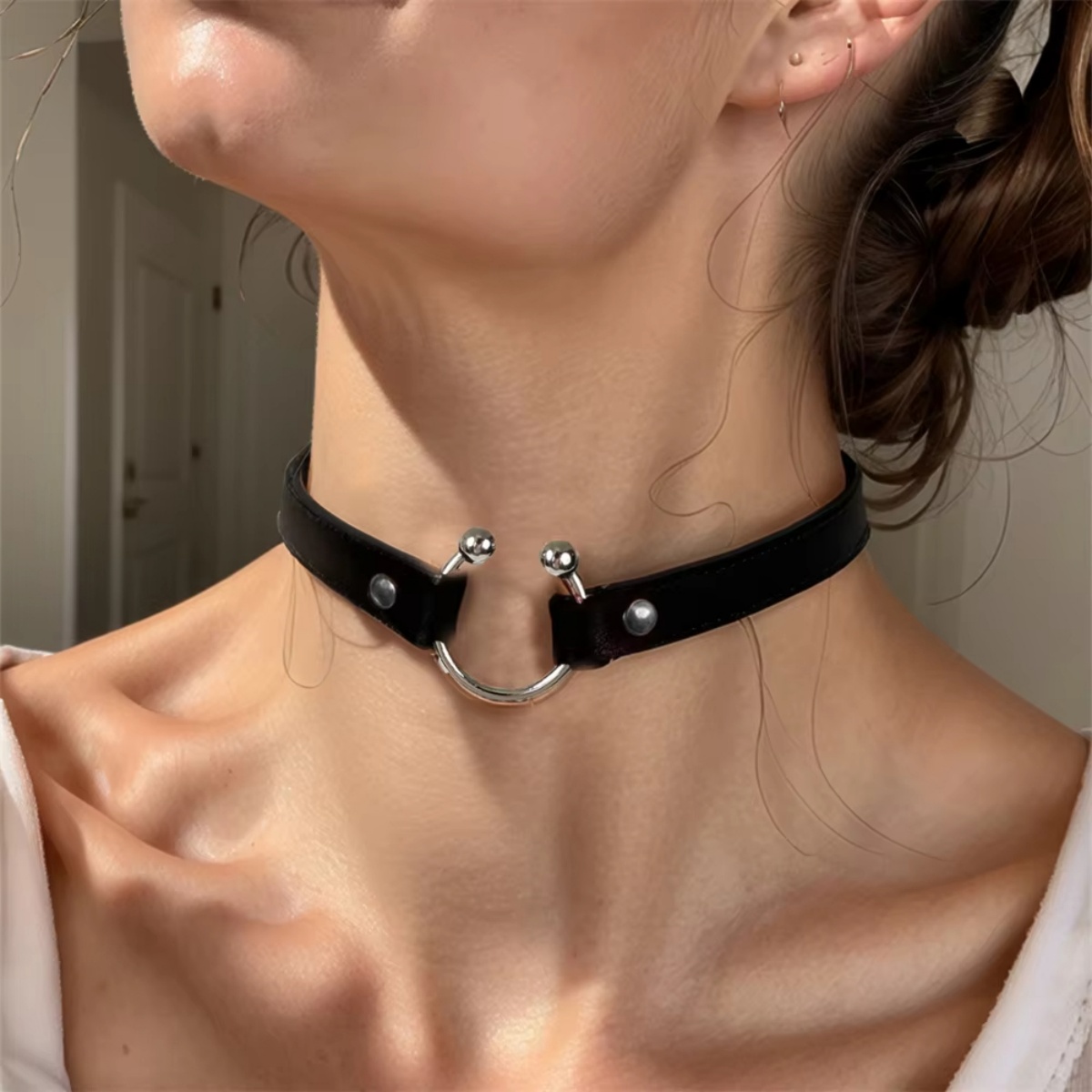 Modischer PU-Leder Spike-Choke – Goth Punk Spike Choker Bewertung und Preis