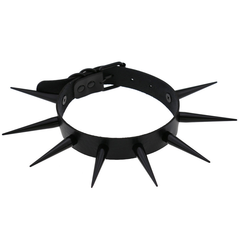 Rot lange Spike Choker Punk Kr – Goth Punk Spike Choker Bewertung und Preis