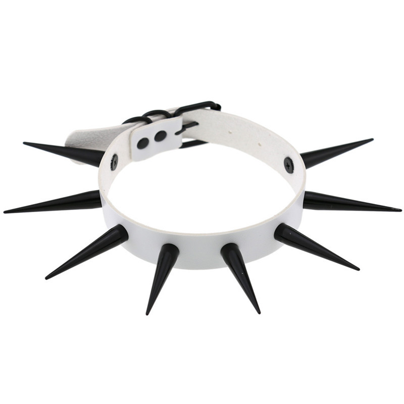 Rot lange Spike Choker Punk Kr – Goth Punk Spike Choker Bewertung und Preis