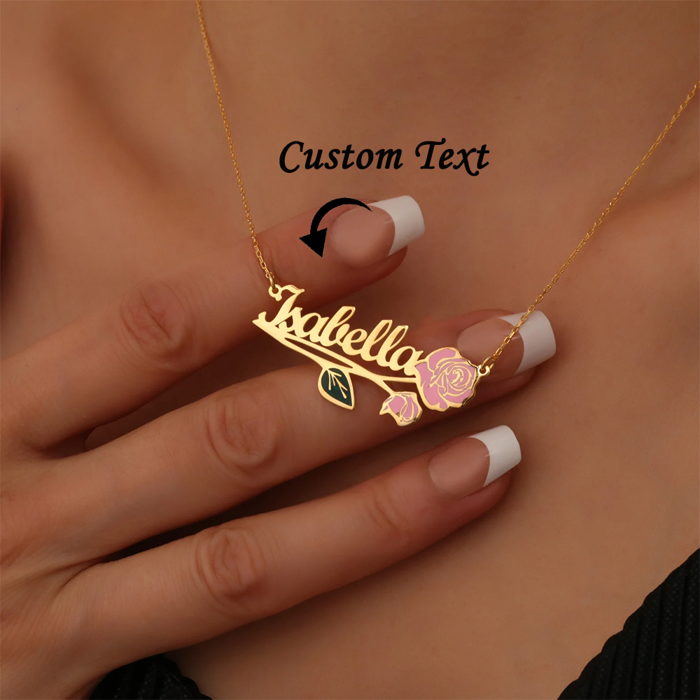 Personalisierte bunte Geburtsb – Custom Name Necklace Stainless Steel Bewertung und Preis