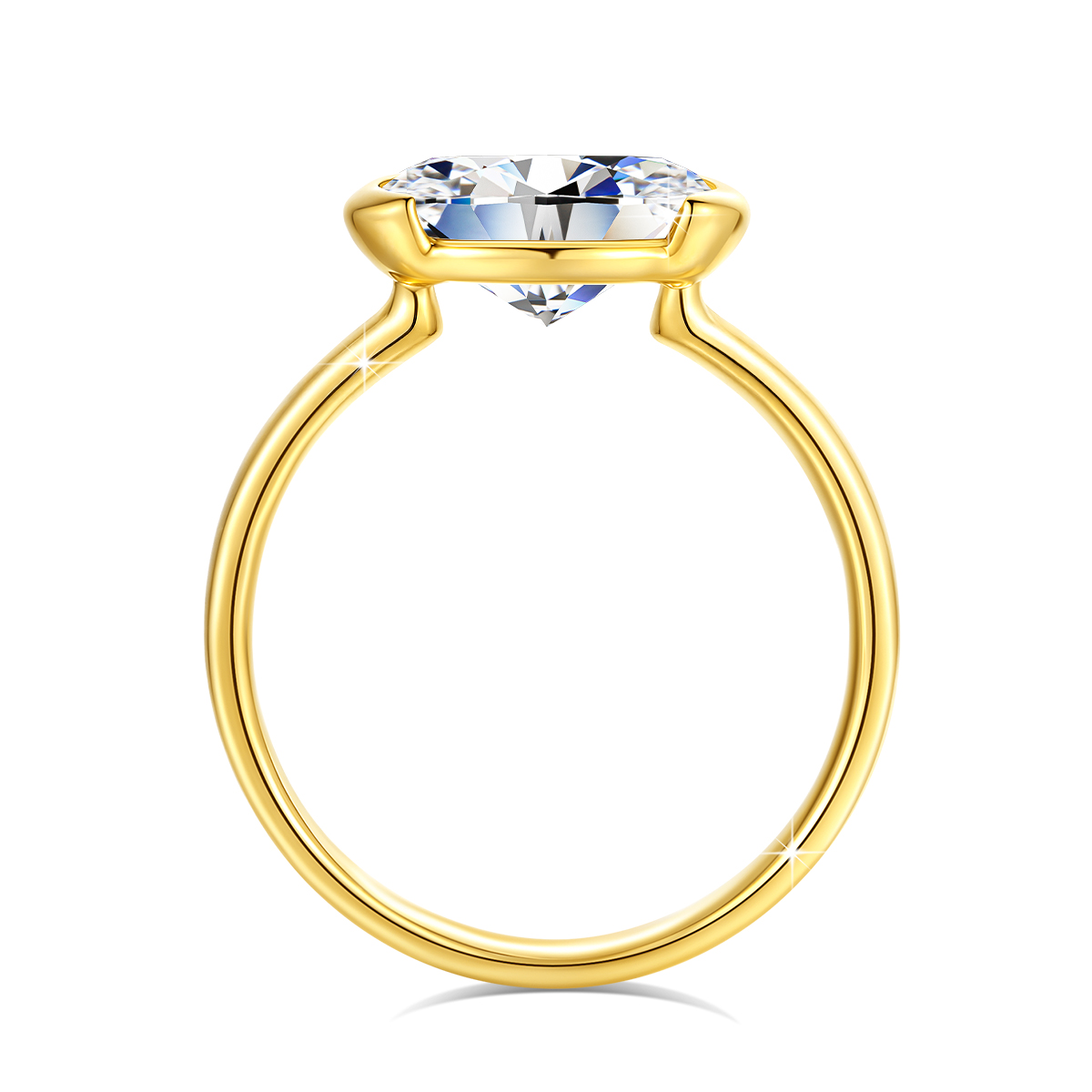 14K Gold zertifizierter Moissa – Moissanite Engagement Ring 1 Carat Bewertung und Preis