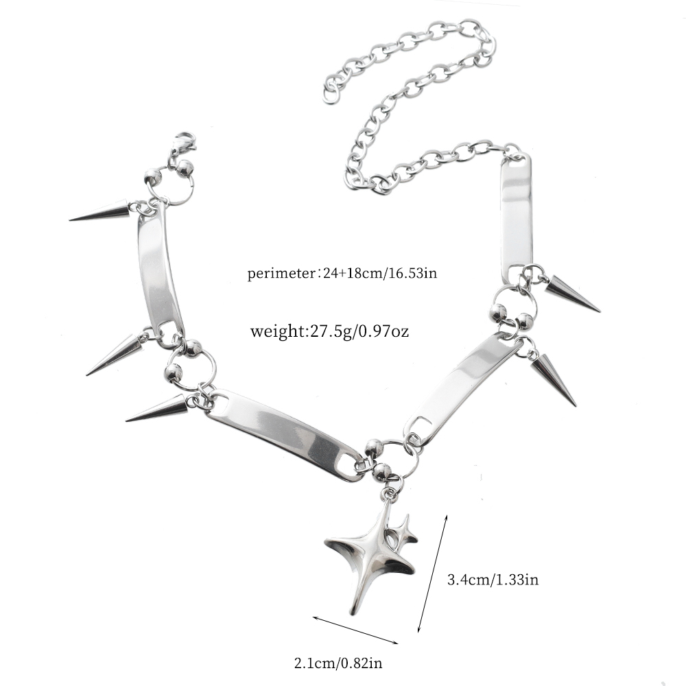 Y2K Stern-Nieten-Choker im Got – Goth Punk Spike Choker Bewertung und Preis