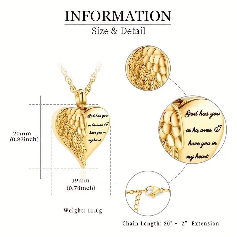 Liebe Herz Urne Halskette für  – Heart Locket Necklace Photo Bewertung und Preis