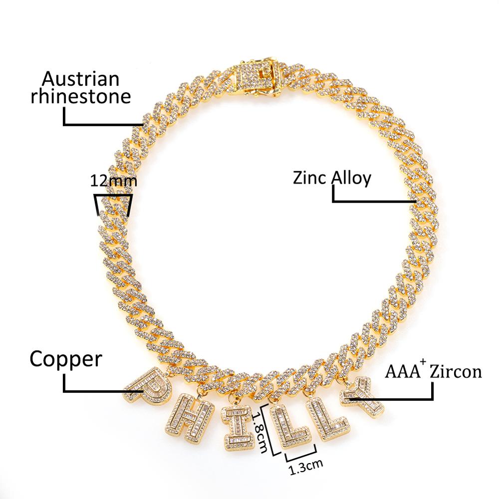 UWIN DIY Baguettecz Letter Nec – Cuban Link Chain 12Mm Bewertung und Preis