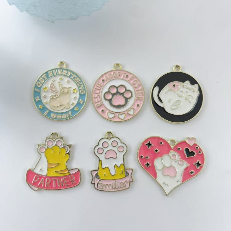 10 Stück Cartoon-Katzenpfoten- – Earrings Bewertung und Preis