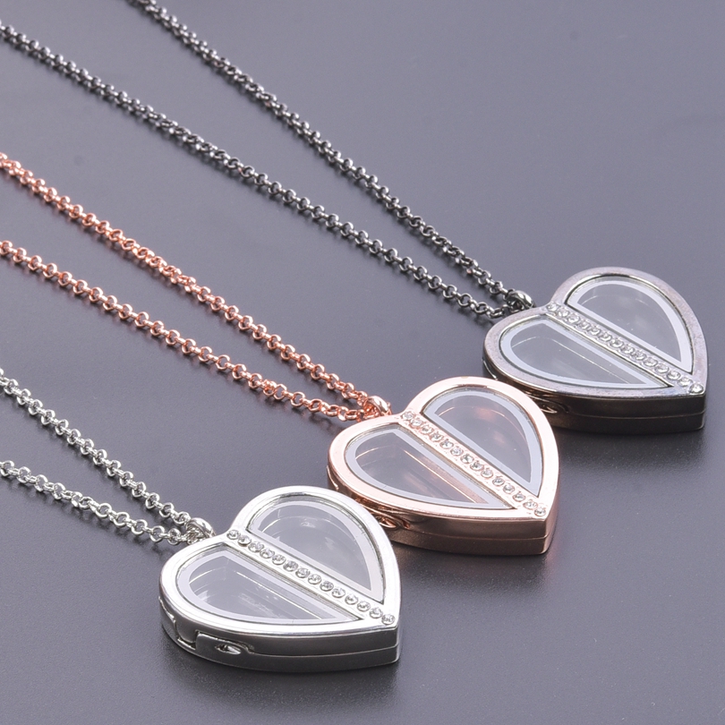 Magnet Herz Medaillon Halskett – Heart Locket Necklace Photo Bewertung und Preis