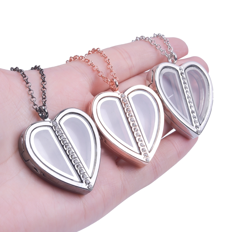 Magnet Herz Medaillon Halskett – Heart Locket Necklace Photo Bewertung und Preis
