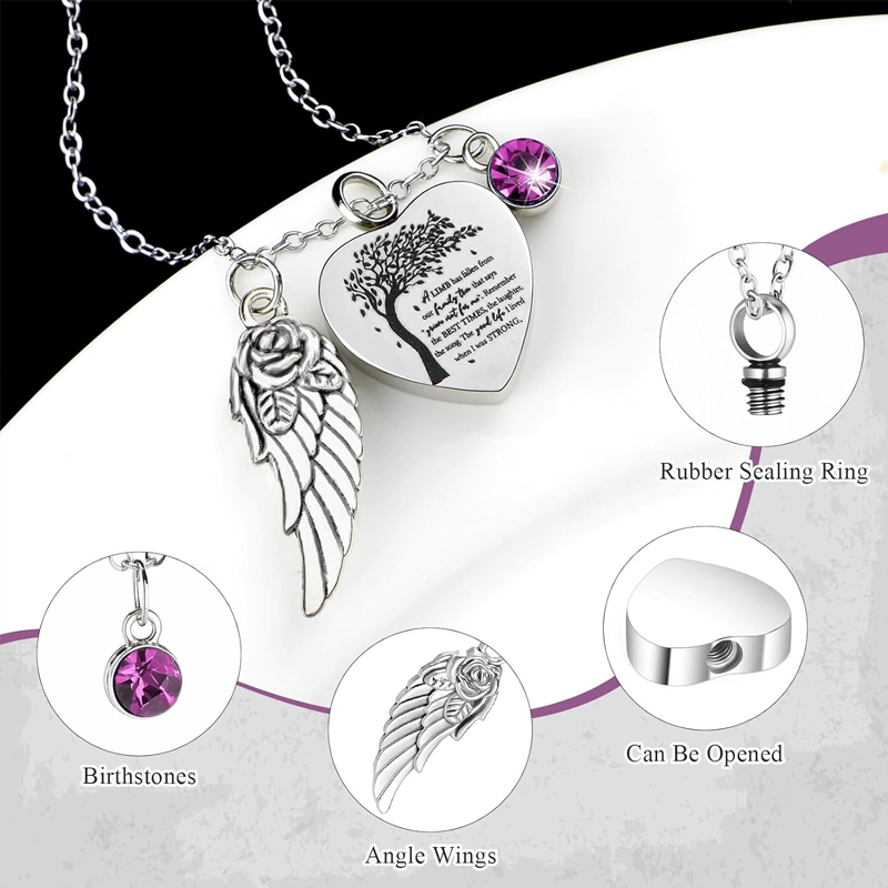 3-teiliges Urnen-Halskette für – Heart Locket Necklace Photo Bewertung und Preis