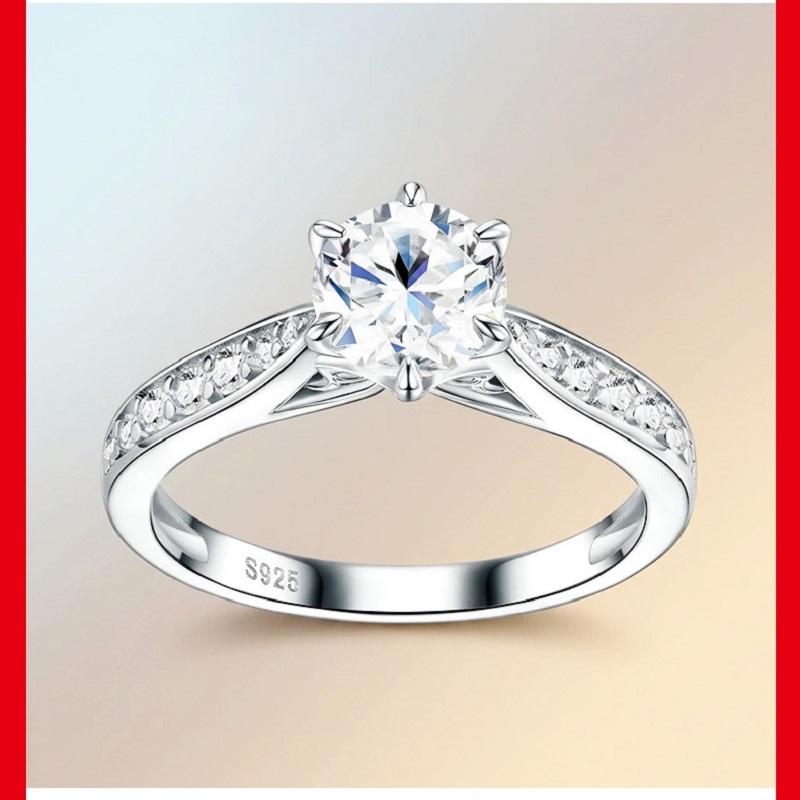 Apaison Luxus-Damenring mit 1  – Moissanite Engagement Ring 1 Carat Bewertung und Preis