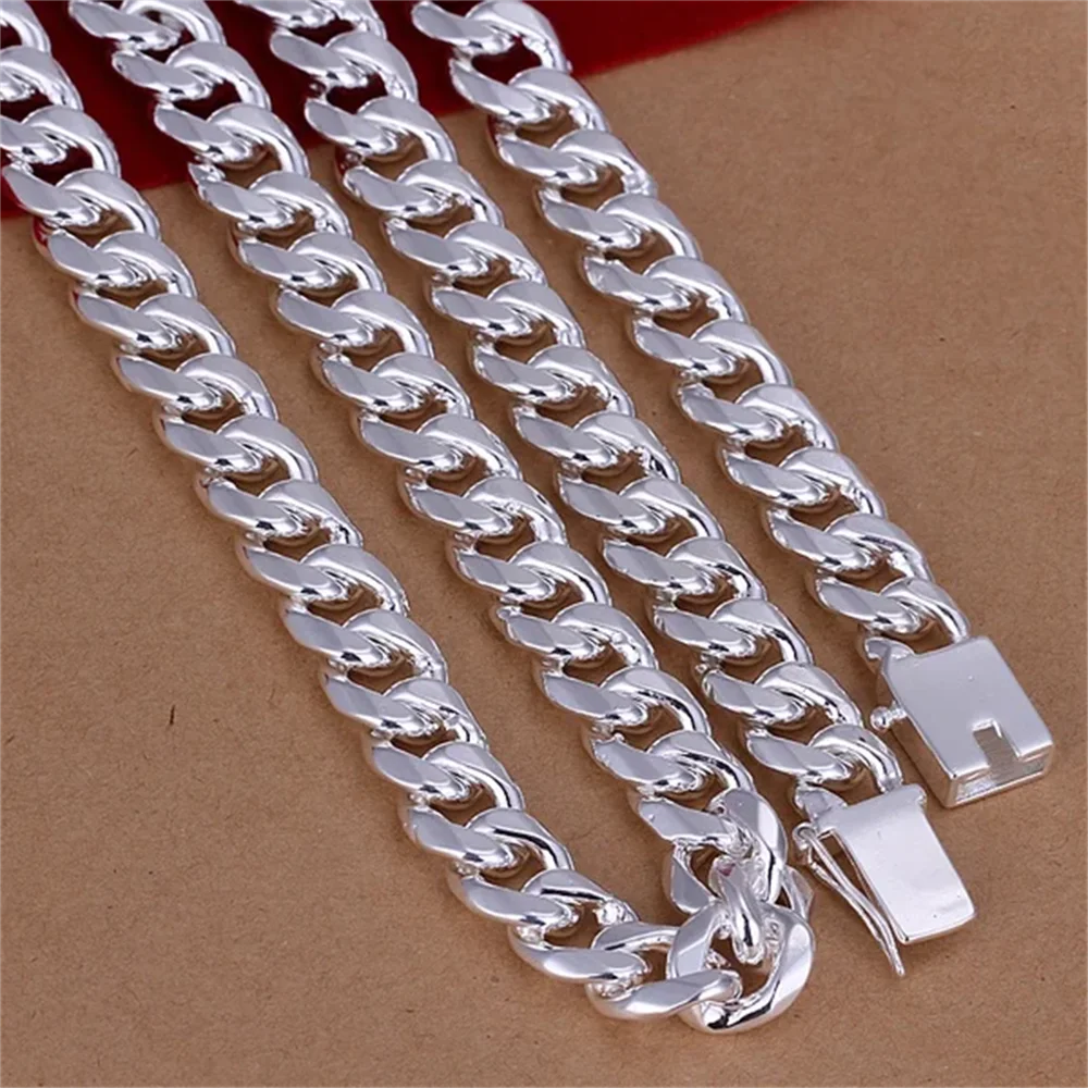 20-24 Zoll 925 Sterling Silber – 925 Sterling Silver Chain Necklace Men Bewertung und Preis