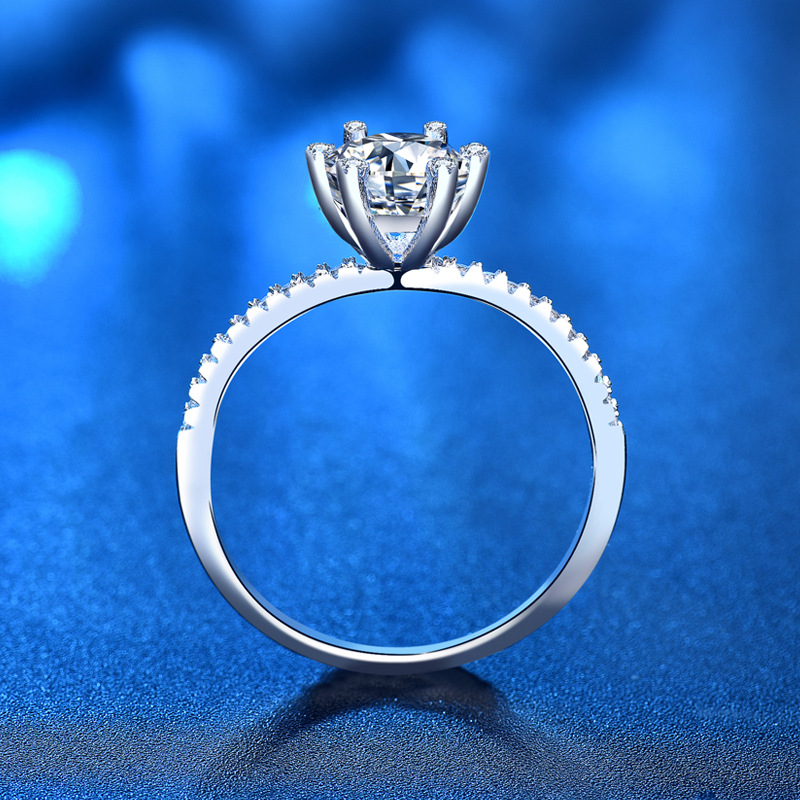 S925 Hochzeit Verlobung Moissa – Moissanite Engagement Ring 1 Carat Bewertung und Preis