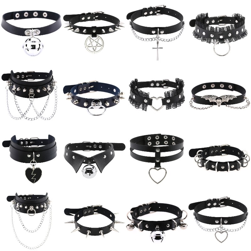 Trendy Punk Spike Niet Leder F – Goth Punk Spike Choker Bewertung und Preis