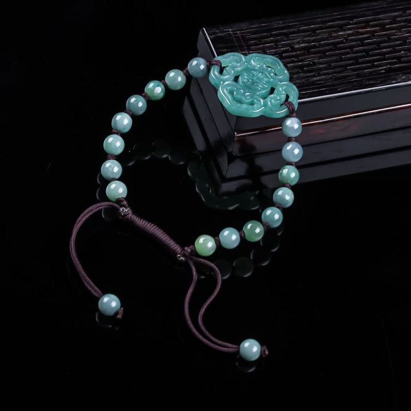 Natürliches Jadeit-Armband der – Bracelets Bewertung und Preis