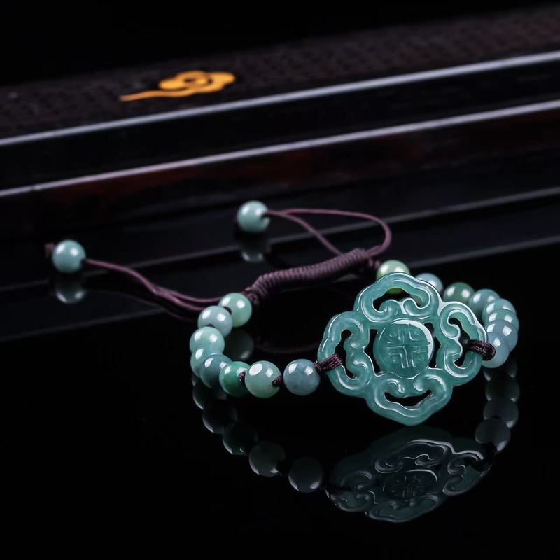 Natürliches Jadeit-Armband der – Bracelets Bewertung und Preis