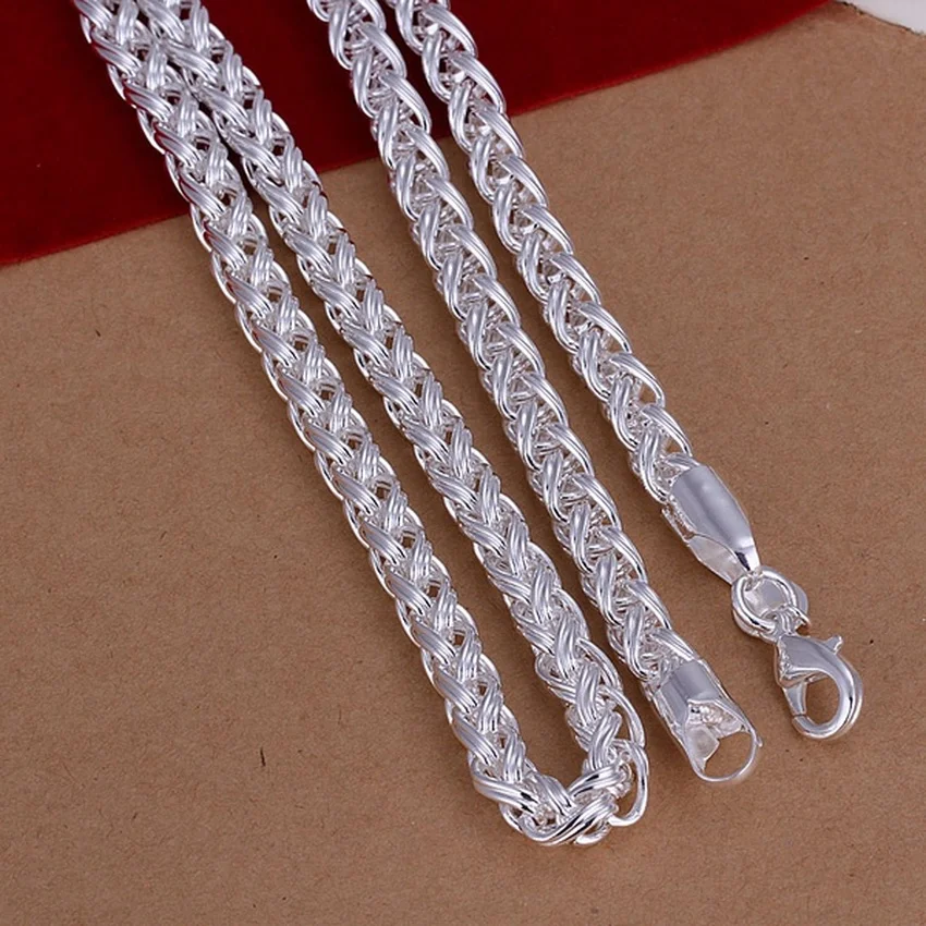 50 cm 925 Sterling Silber 6 MM – 925 Sterling Silver Chain Necklace Men Bewertung und Preis