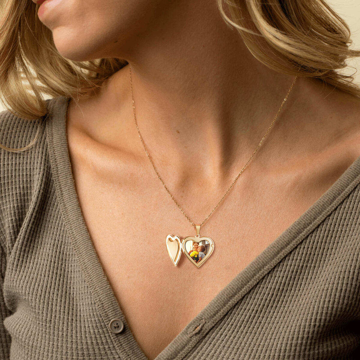 Edelstahl Schmuck Herz Medaill – Heart Locket Necklace Photo Bewertung und Preis