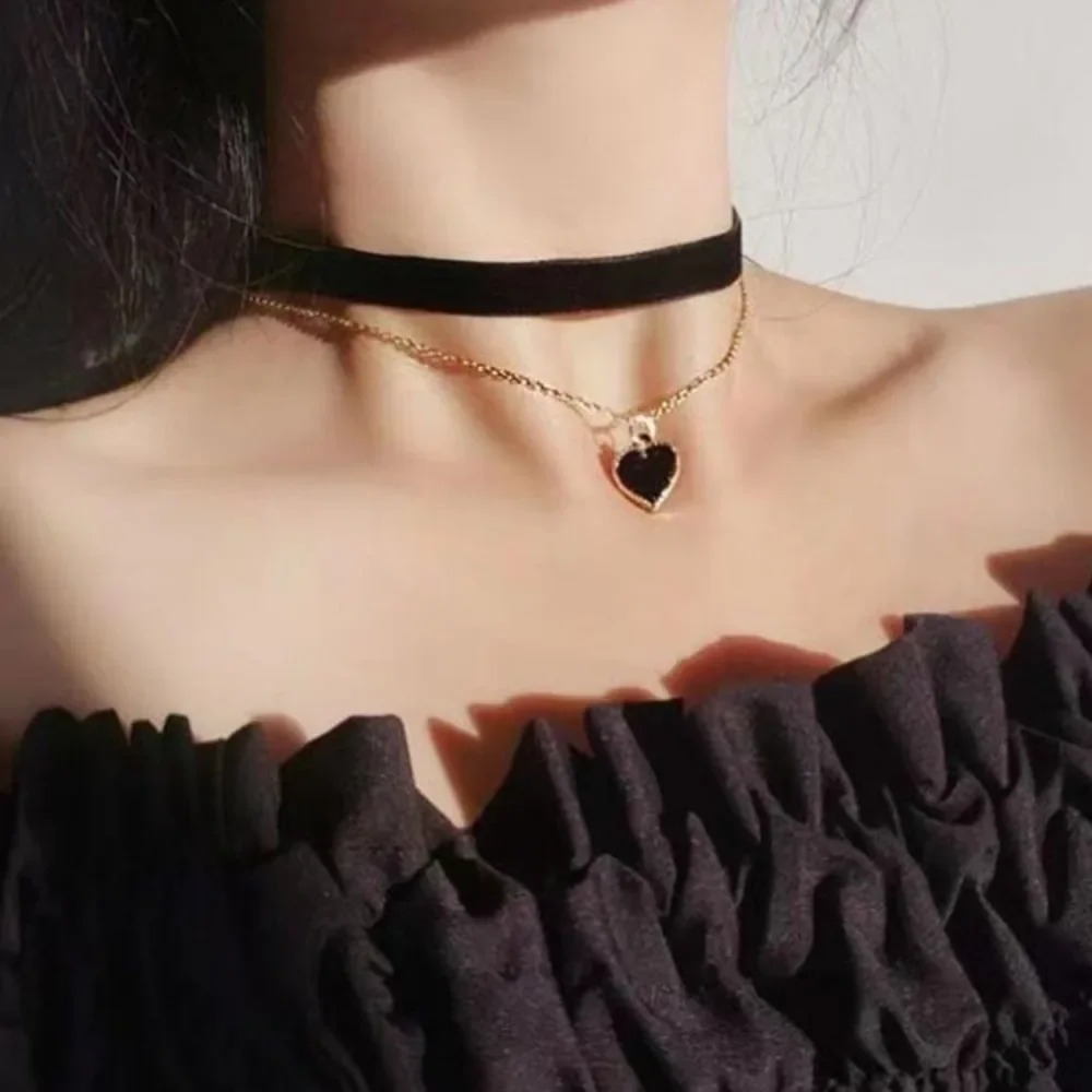 Mehrschichtiger schwarzer Pfir – Layered Pendant Necklace Aesthetic Bewertung und Preis