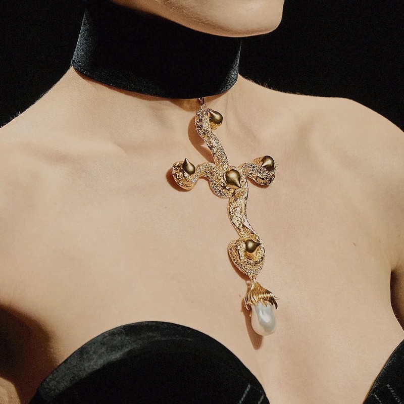 Vintage übertriebene barocke P – Pearl Choker Necklace Vintage Bewertung und Preis