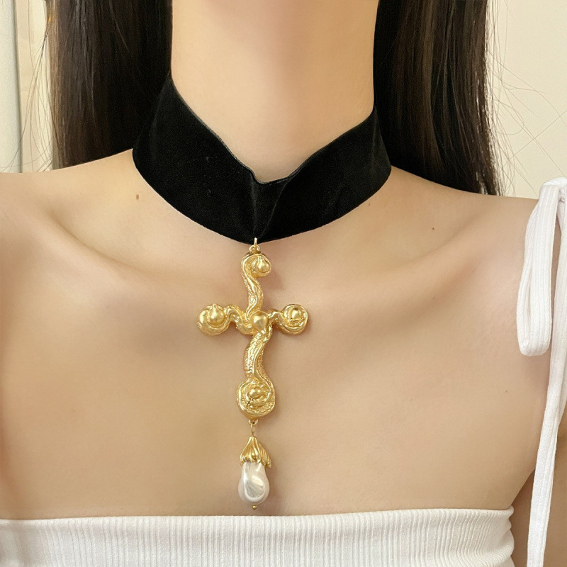 Vintage übertriebene barocke P – Pearl Choker Necklace Vintage Bewertung und Preis