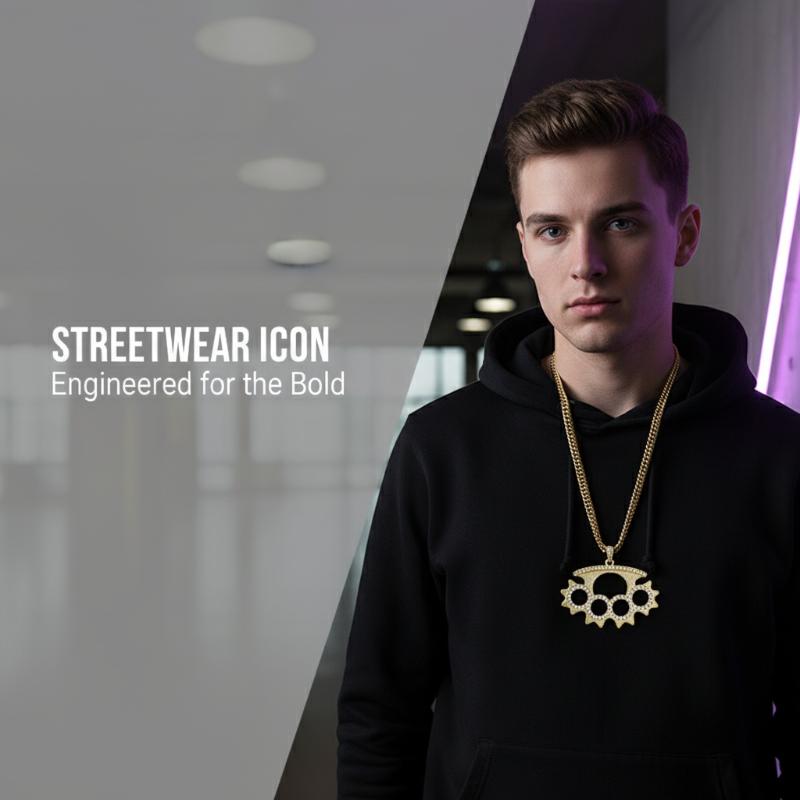 Y2K Punk Edelstahl-Anhänger-Ha – Layered Pendant Necklace Aesthetic Bewertung und Preis