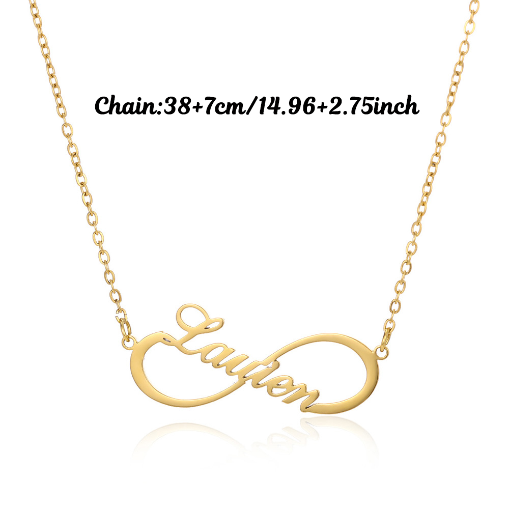 Personalisierte Infinity-Halsk – Custom Name Necklace Stainless Steel Bewertung und Preis