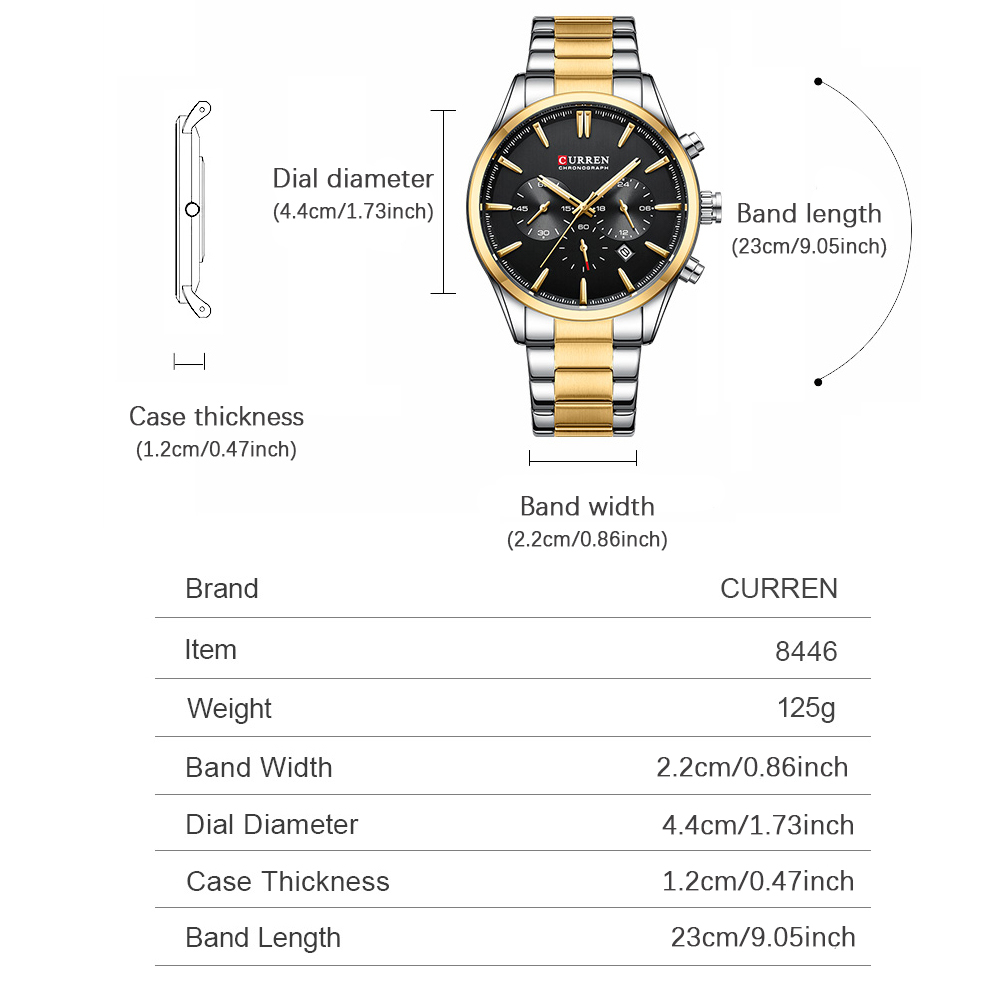 CURREN Casual Quarz Chrono Spo – Watch Accessories Bewertung und Preis