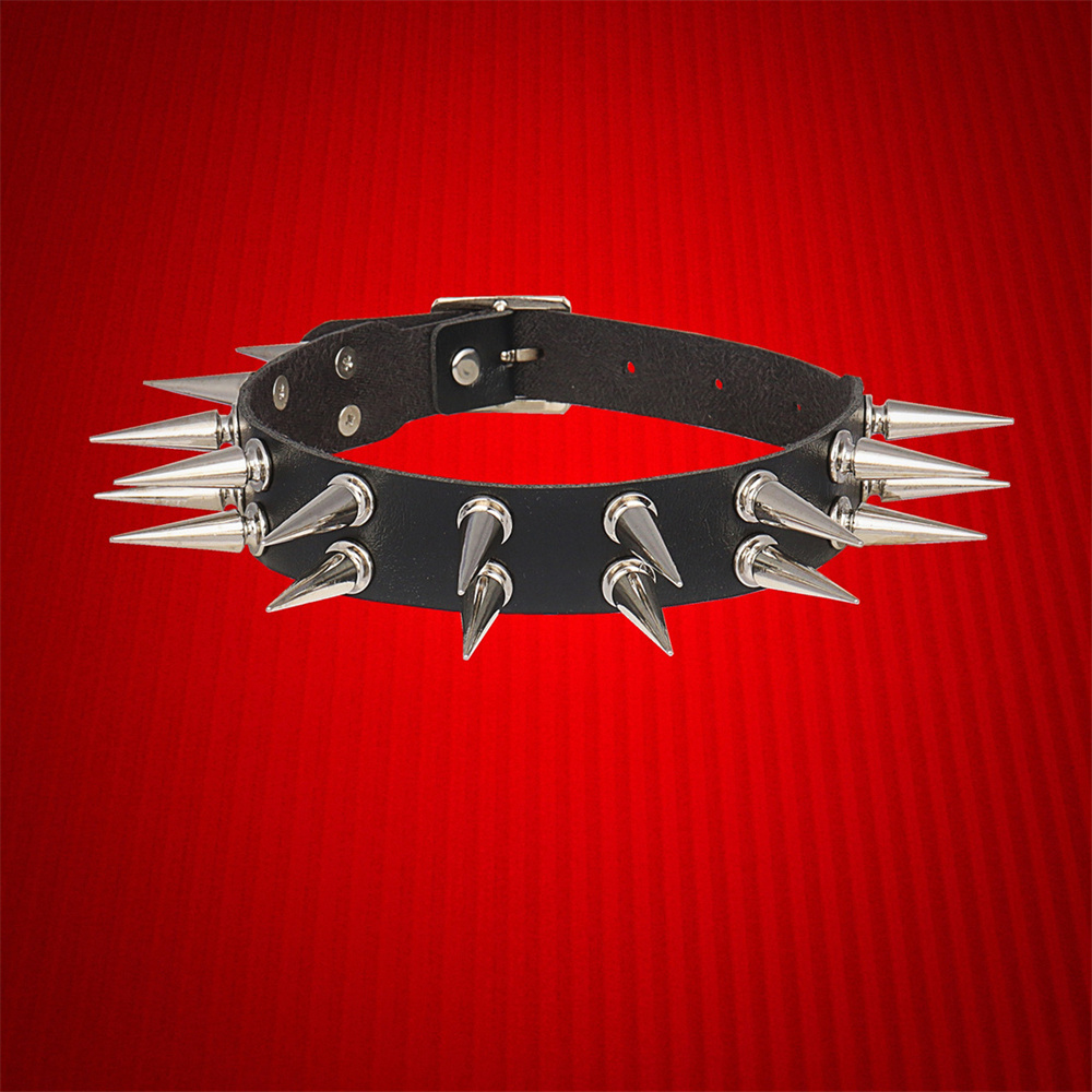 Lange Spike Choker Kragen Für  – Goth Punk Spike Choker Bewertung und Preis