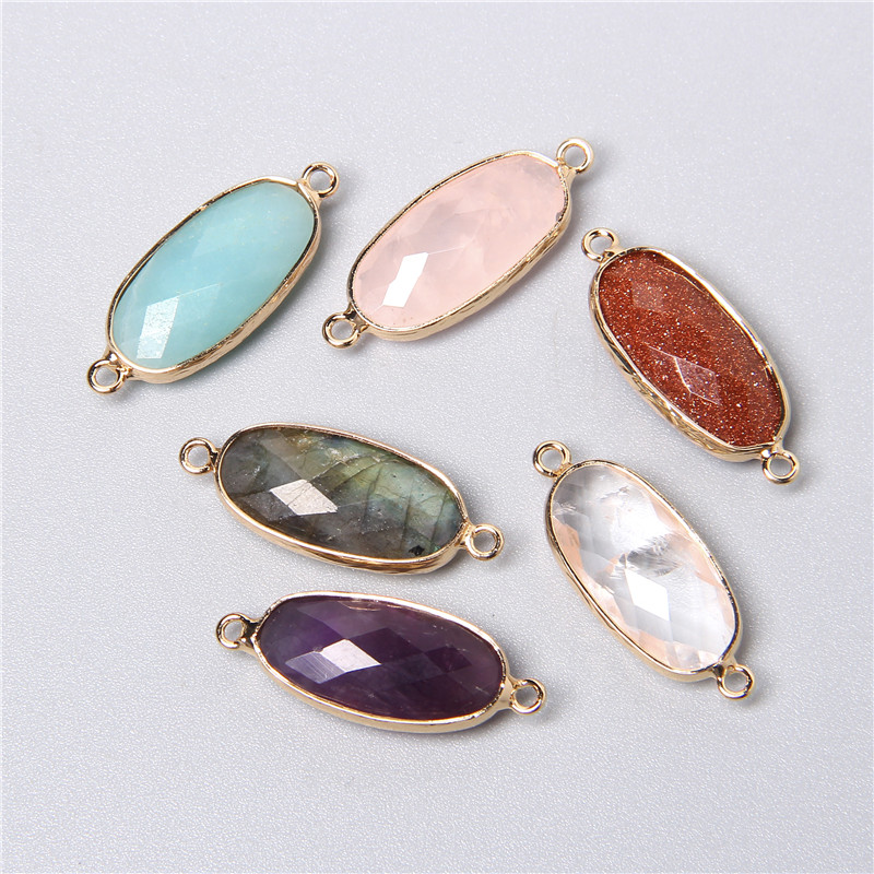 2 Stück 10 x 26 mm natürliche  – Crystal Pendant Necklace Natural Stone Bewertung und Preis