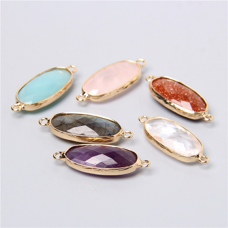 2 Stück 10 x 26 mm natürliche  – Crystal Pendant Necklace Natural Stone Bewertung und Preis