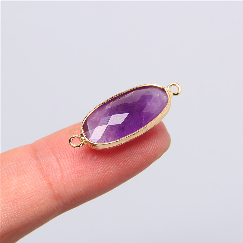 2 Stück 10 x 26 mm natürliche  – Crystal Pendant Necklace Natural Stone Bewertung und Preis