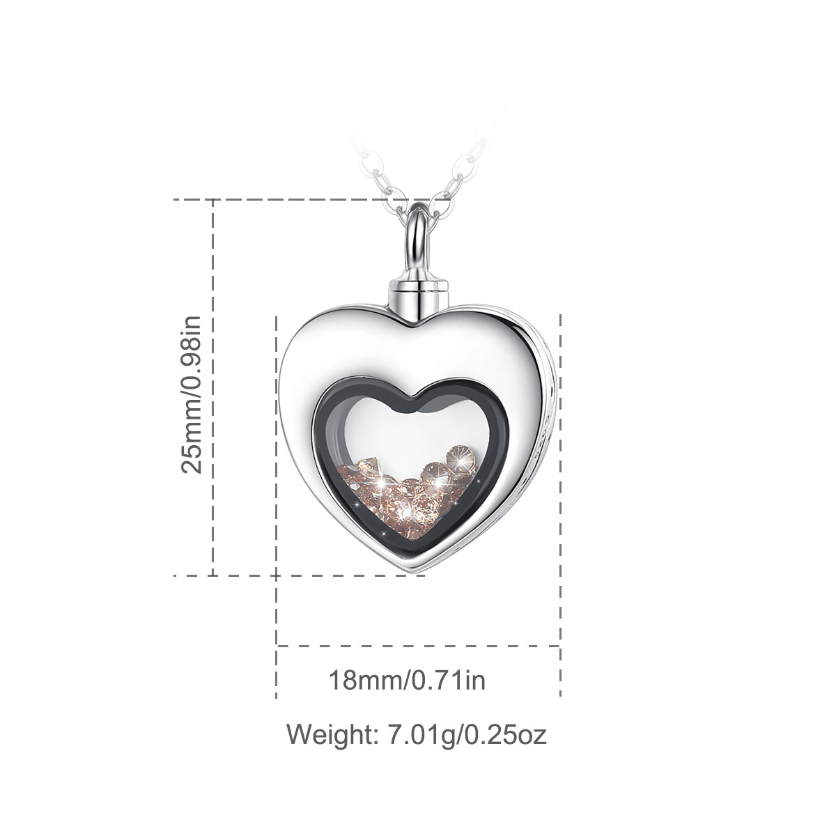 Eudora Sterling Silber Herz Me – Heart Locket Necklace Photo Bewertung und Preis